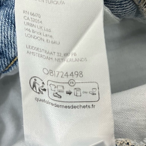 FREE PEOPLE WYNNE DENIM SKIRT SKORT Size 28 - Picture 9 of 11